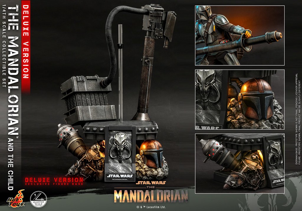 Hot Toys - QS017 -《曼達洛人》「曼達洛人＆孩子」1/4比例人偶套裝組 豪華版