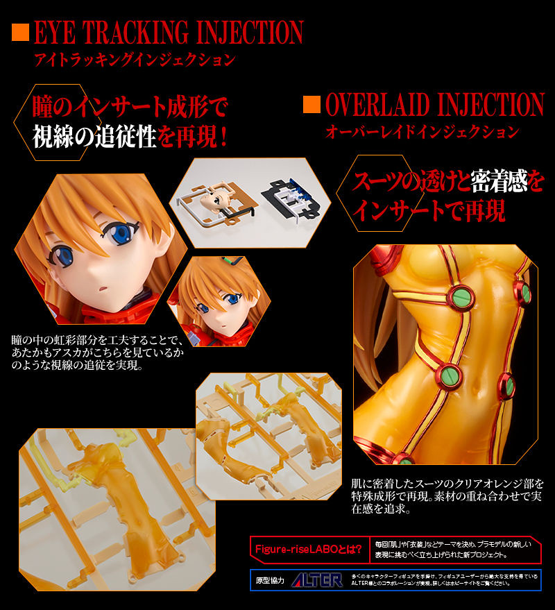 性感艶麗的光澤表現～Figure-riseLABO 式波·明日香·蘭格雷［特殊鍍膜版］限量組裝模型