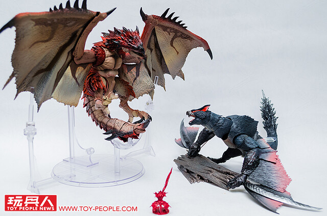 【開箱報告】S.H.MonsterArts《魔物獵人》火龍 & 迅龍 最強的紅與黑以超可動規格登場！