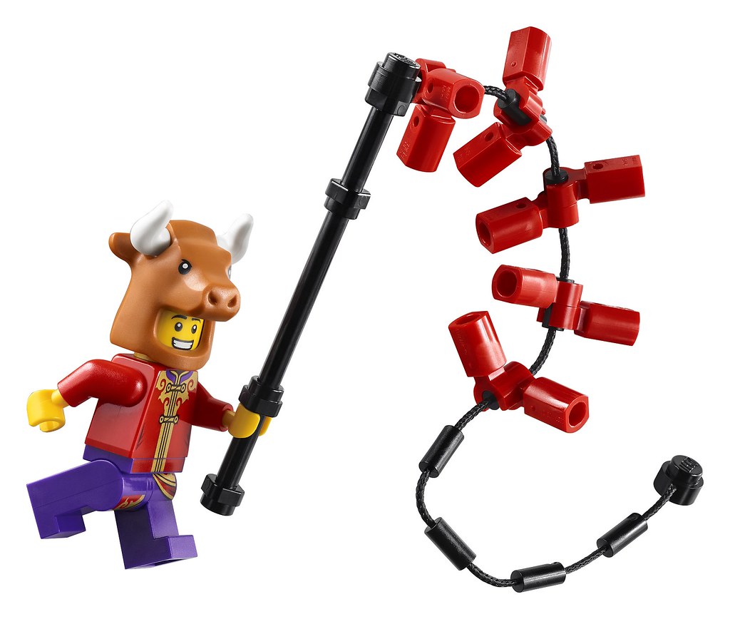 LEGO 三款2021年農曆春節主題盒組發表!會發光的紅牛雕像模型、搶眼年獸登場