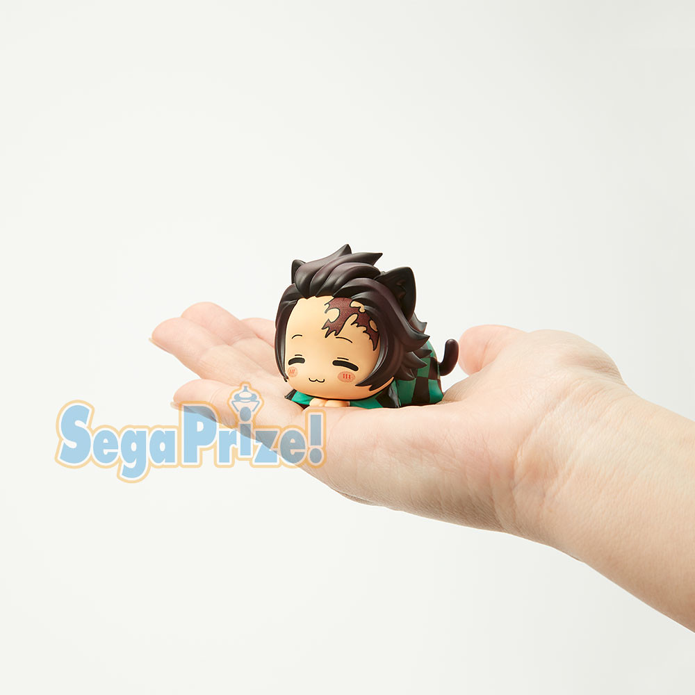 SEGA景品《鬼滅之刃》午睡貓咪迷你FIGURE 炭治郎/善逸/伊之助 在掌心萌萌瞇一下
