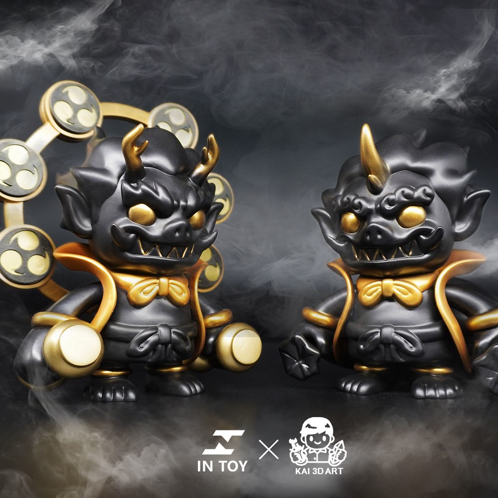 IN Toy × KAI 3D Art Studio 神像系列首波新作「風神」「雷神」黑金配色將於【TTF2020】限定登場!