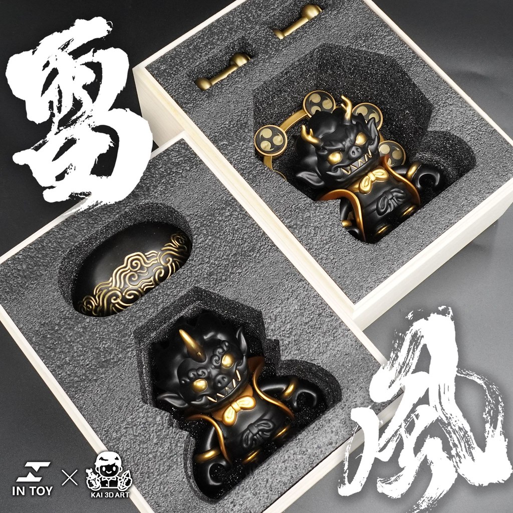 IN Toy × KAI 3D Art Studio 神像系列首波新作「風神」「雷神」黑金配色將於【TTF2020】限定登場!