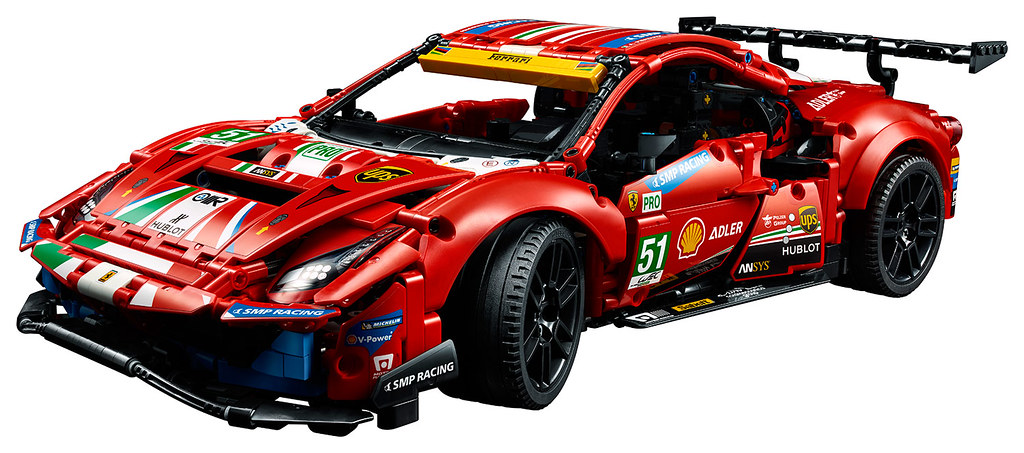LEGO 42125 科技系列【法拉利488 GTE “AF CORSE #51”】絢麗車身外觀 