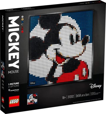 LEGO 31202《迪士尼》米奇（Mickey Mouse）把米奇米妮一起掛上牆展示吧！