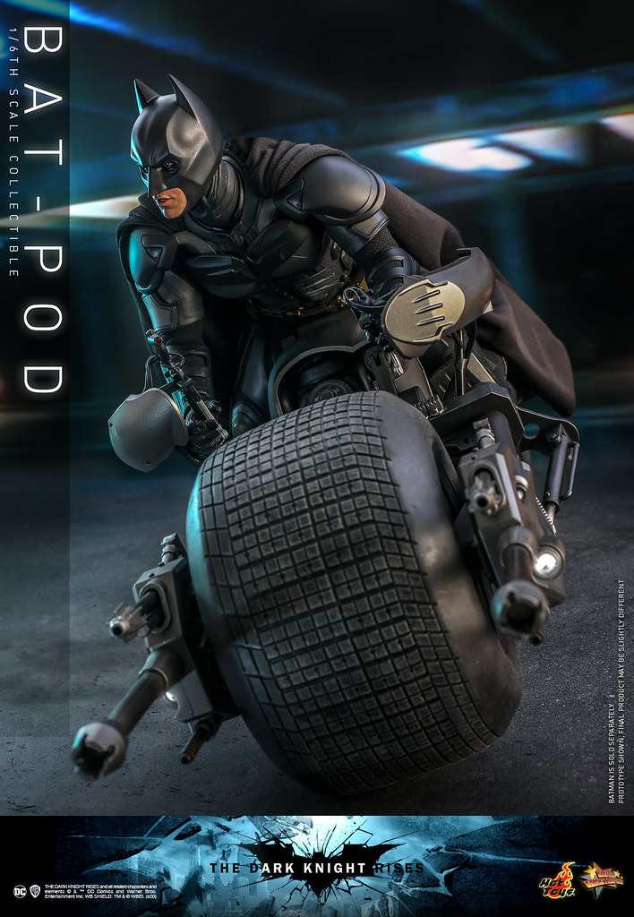 Hot Toys - MMS591 -《黑暗騎士：黎明昇起》1/6比例「蝙蝠機車」（Bat-Pod）蝙蝠俠不可或缺的高機動性載具！