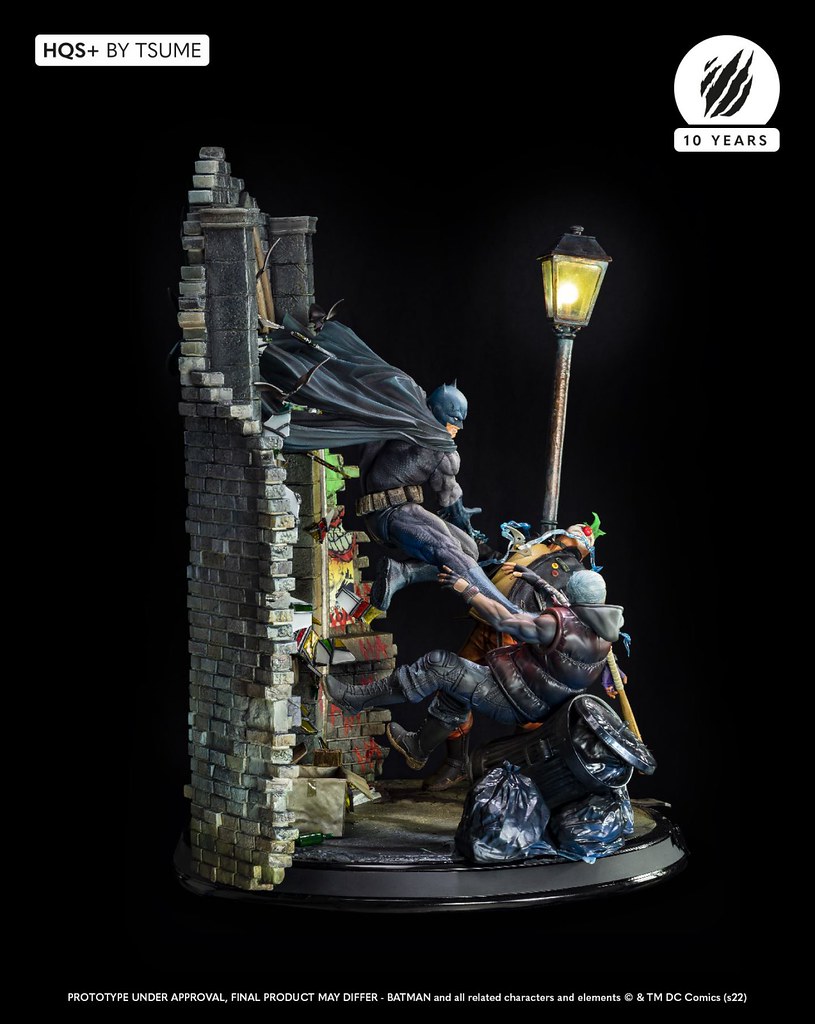破窗打擊罪犯的精彩躍動！Tsume-Art HQS+系列《蝙蝠俠》蝙蝠俠 1/6比例場景限量雕像