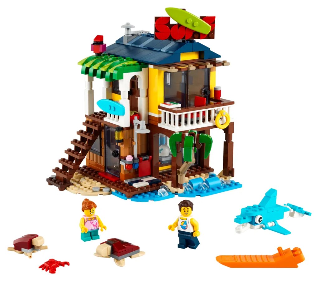 LEGO 31118 創意系列【衝浪者海灘小屋】Surfer Beach House 擁有 3 in 1 玩法的有趣模型！