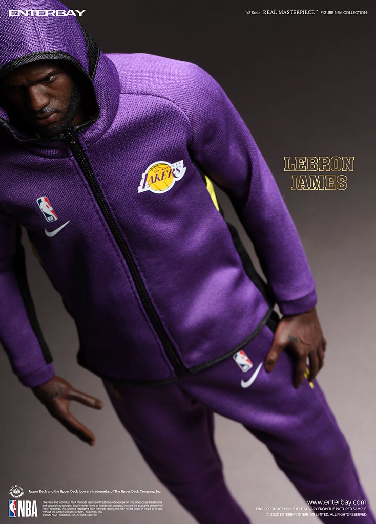 ENTERBAY NBA系列 Real Masterpiece 洛杉磯湖人隊「LEBRON JAMES」1/6比例蠟像級可動人偶