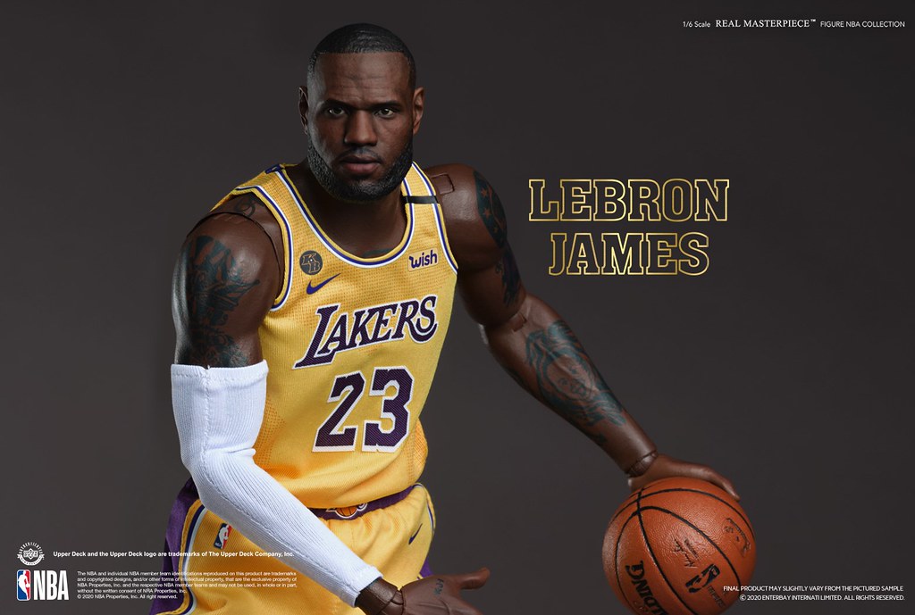 ENTERBAY NBA系列 Real Masterpiece 洛杉磯湖人隊「LEBRON JAMES」1/6比例蠟像級可動人偶