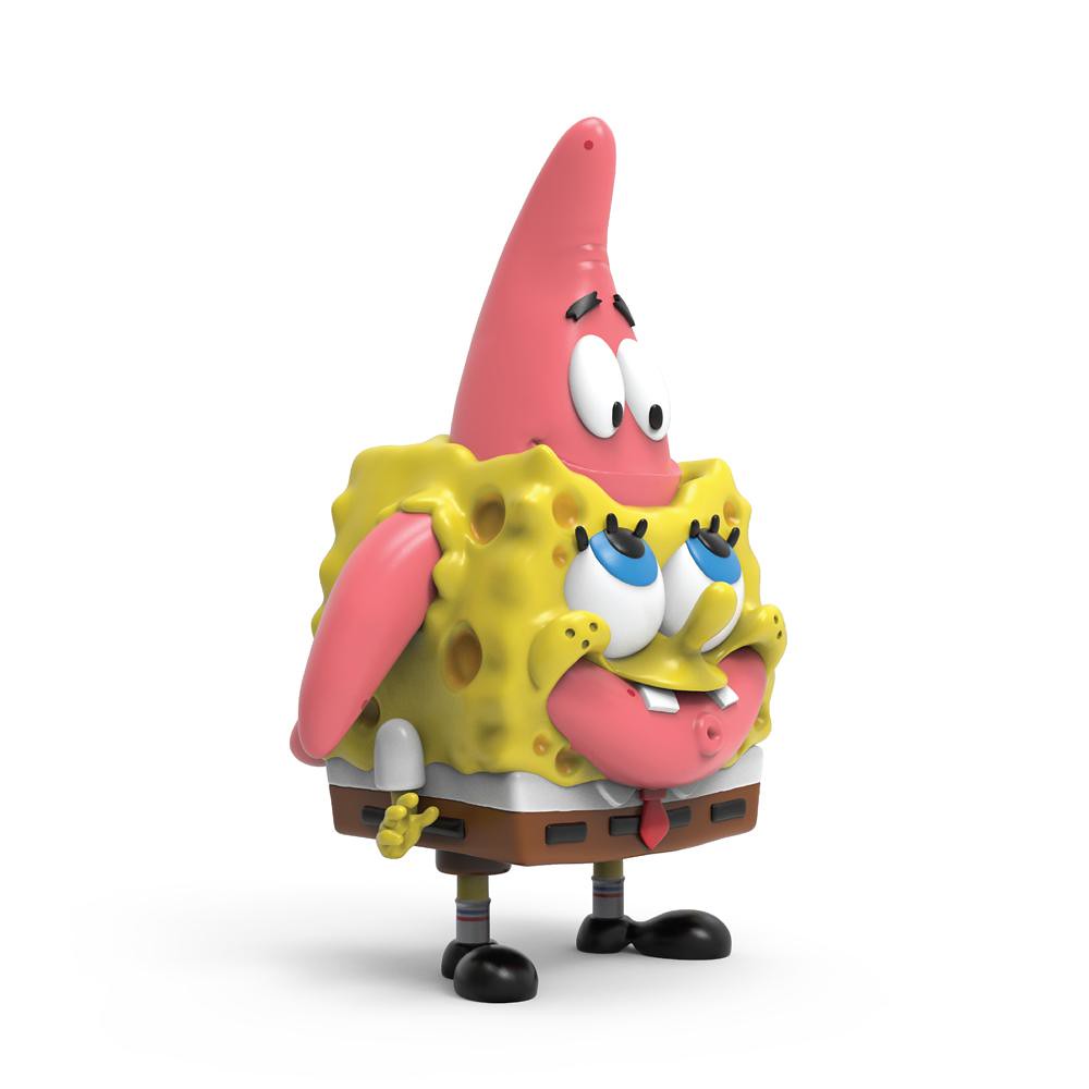 Kidrobot《海綿寶寶》「海綿寶寶＆派大星 最好的朋友」搪膠人偶 超越形影不離的超友誼融合！？