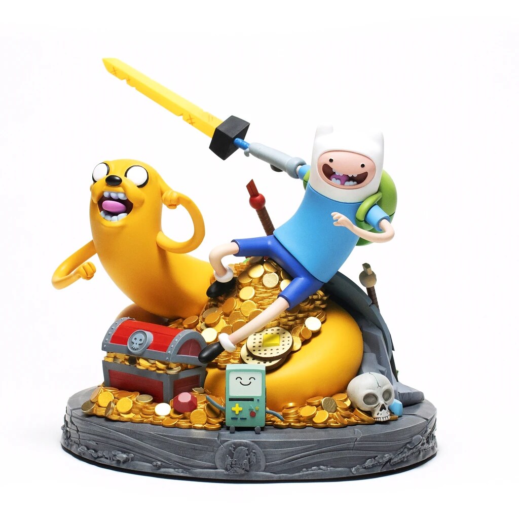 十周年紀念！MONDO《探險活寶Adventure Time》老皮&amp;阿寶 雕像 精緻細節充滿彩蛋