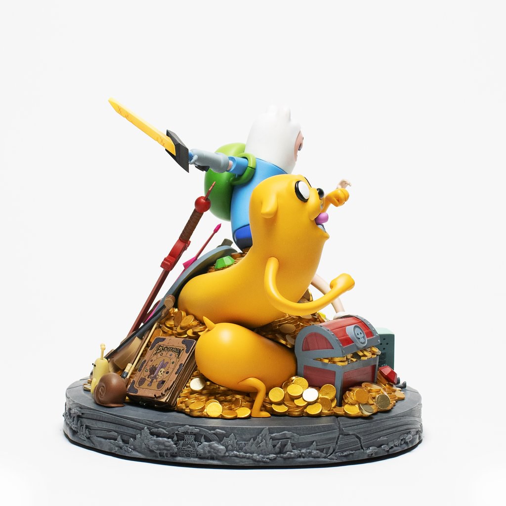 十周年紀念！MONDO《探險活寶Adventure Time》老皮&amp;阿寶 雕像 精緻細節充滿彩蛋