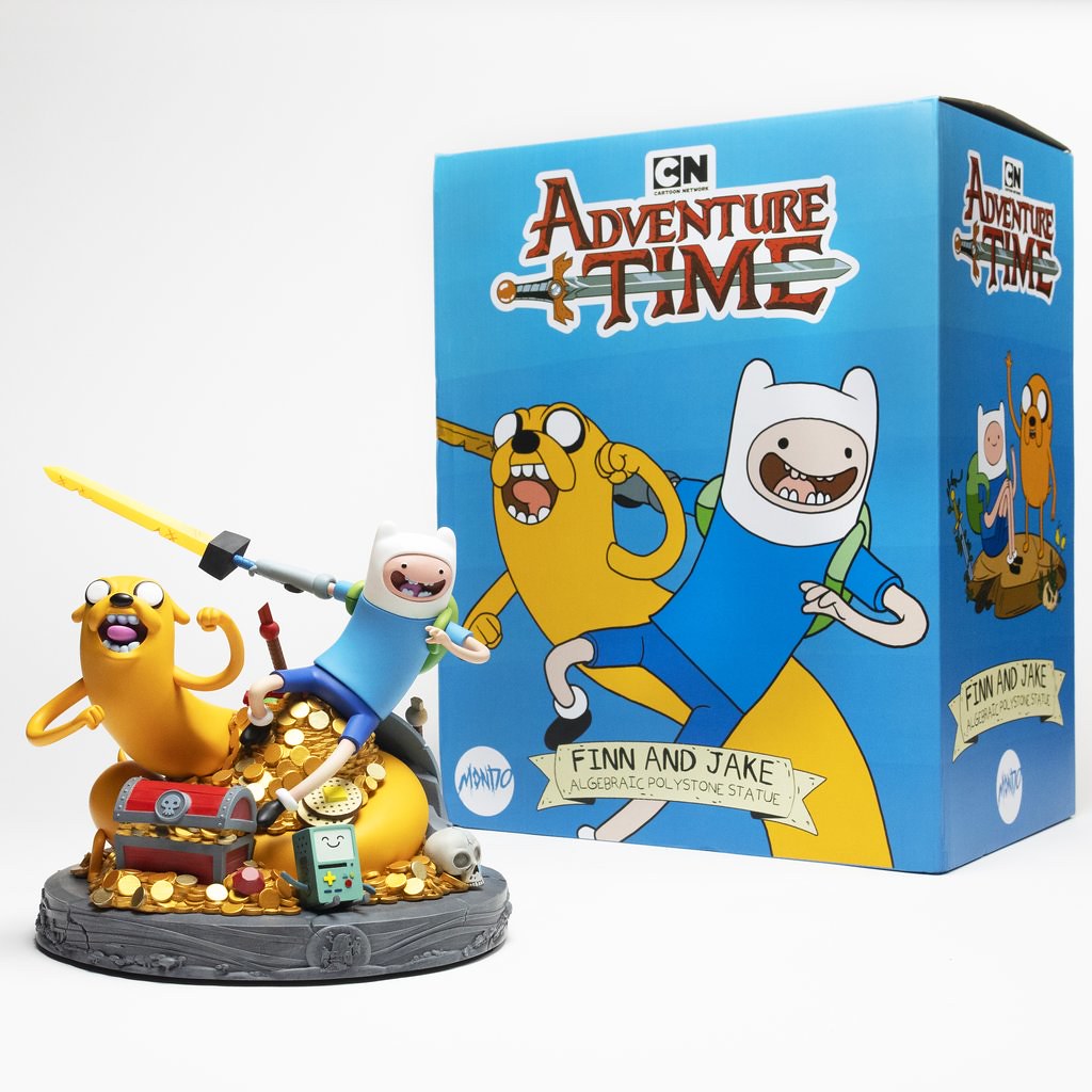 十周年紀念！MONDO《探險活寶Adventure Time》老皮&amp;阿寶 雕像 精緻細節充滿彩蛋