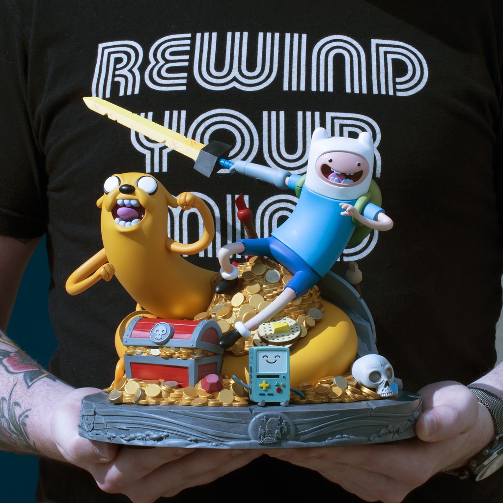 十周年紀念！MONDO《探險活寶Adventure Time》老皮&amp;阿寶 雕像 精緻細節充滿彩蛋