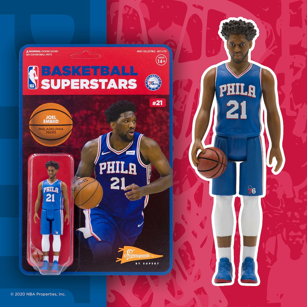 Super7 ReAction Figures系列將推出NBA 明星球員吊卡玩具！第一波四款