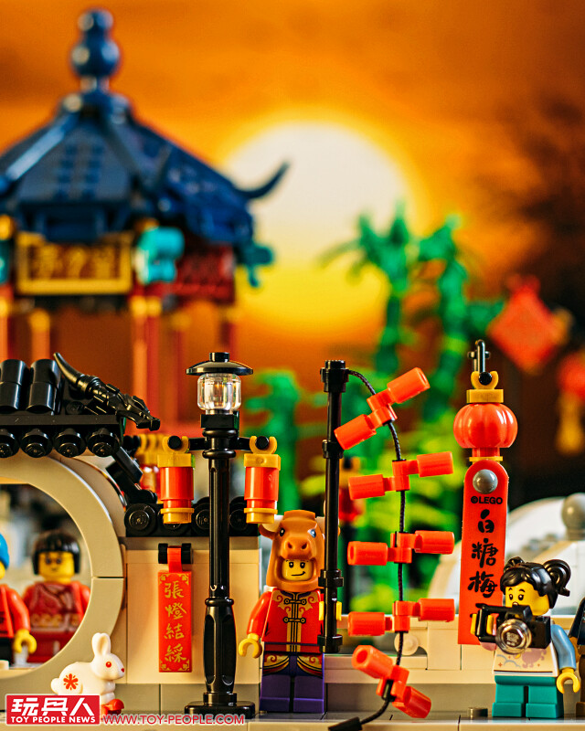 LEGO 80106「年獸的故事」、80107「新春元宵燈會」開箱報告！用鞭炮嚇跑年獸、張燈結綵賞花燈
