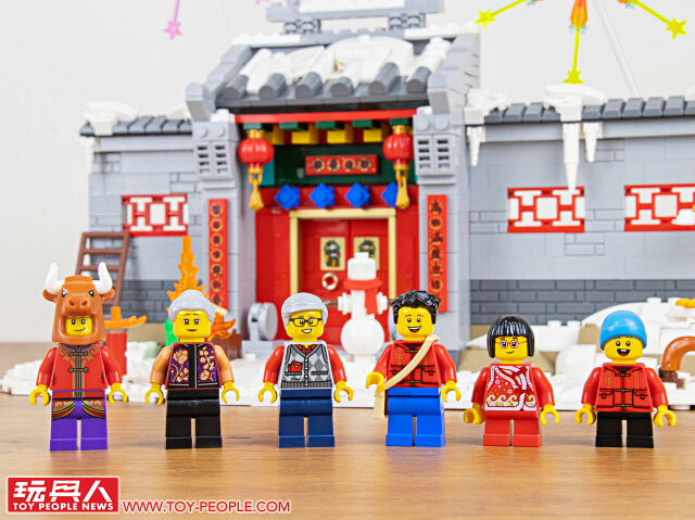 LEGO 80106「年獸的故事」、80107「新春元宵燈會」開箱報告！用鞭炮嚇跑年獸、張燈結綵賞花燈