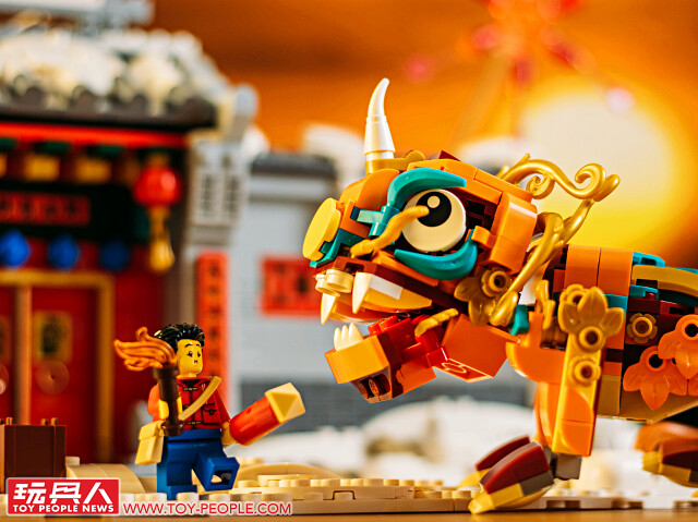 LEGO 80106「年獸的故事」、80107「新春元宵燈會」開箱報告！用鞭炮嚇跑年獸、張燈結綵賞花燈