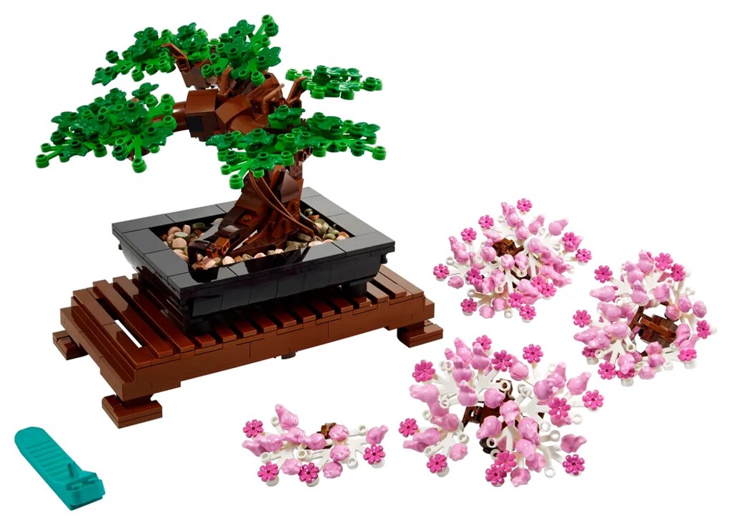 LEGO 10281 創意系列【盆景樹】Bonsai Tree 可在青綠松柏、盛開櫻花之 