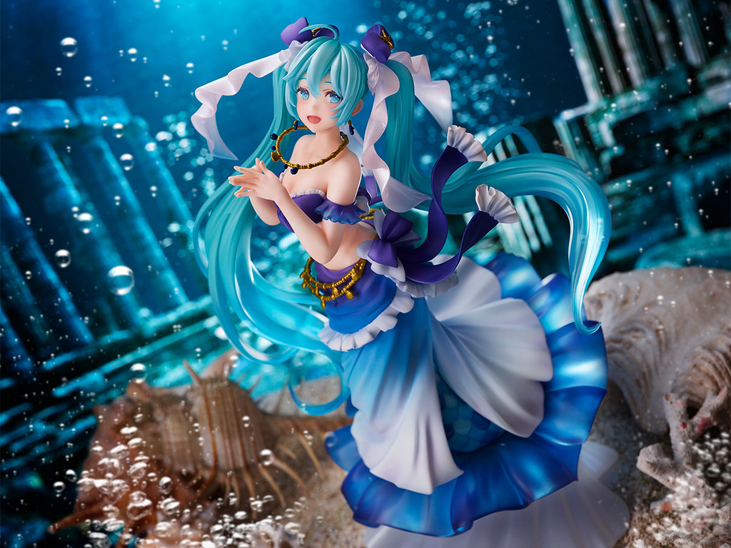TAITO新系列景品 AMP 第二彈「初音未來 Princess AMP ～美人魚ver.～」23公分華麗現身！