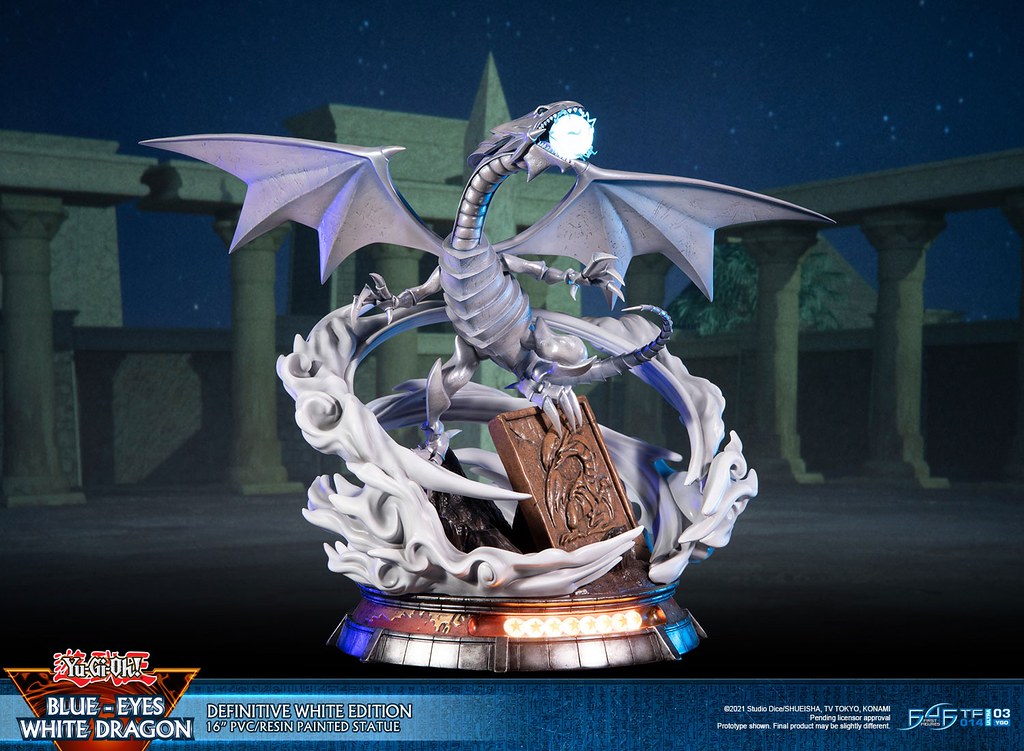 毀滅的噴射白光！First 4 Figures《遊戲王》青眼白龍PVC雕像白色