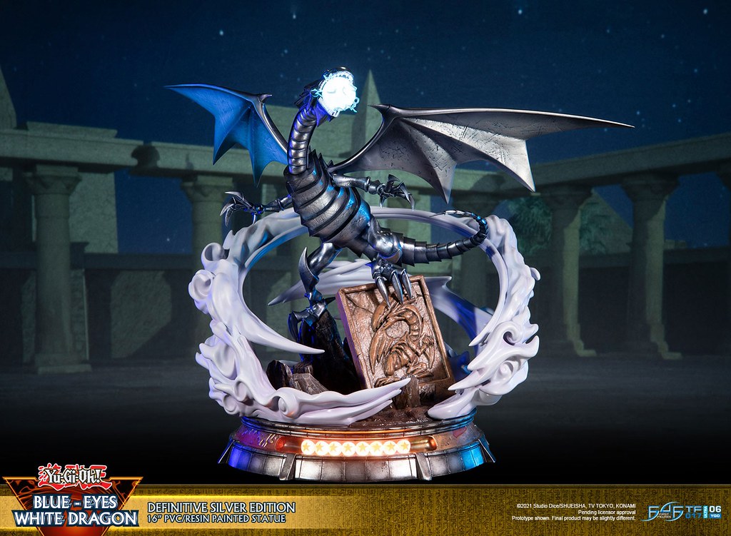 毀滅的噴射白光！First 4 Figures《遊戲王》青眼白龍 PVC雕像 白色版/銀色版 同步登場