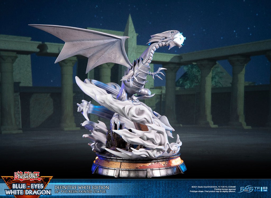 毀滅的噴射白光！First 4 Figures《遊戲王》青眼白龍 PVC雕像 白色版/銀色版 同步登場