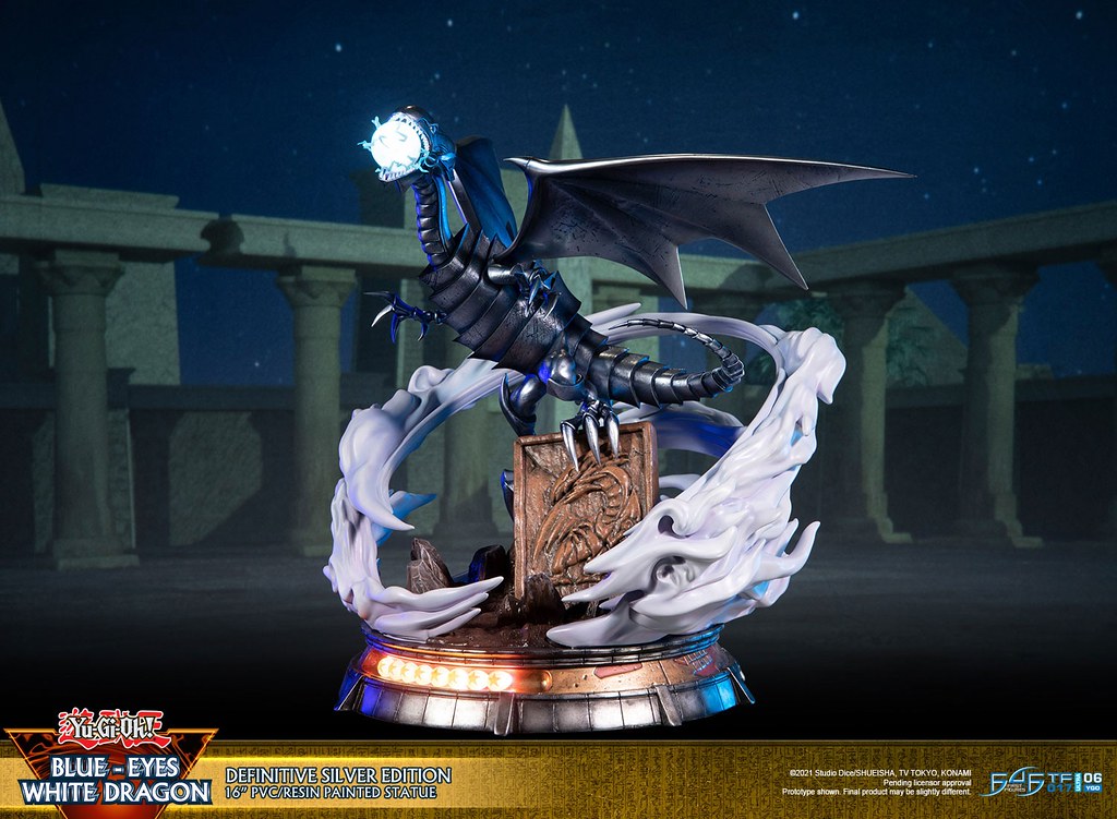 毀滅的噴射白光！First 4 Figures《遊戲王》青眼白龍 PVC雕像 白色版/銀色版 同步登場