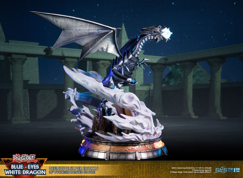 毀滅的噴射白光！First 4 Figures《遊戲王》青眼白龍 PVC雕像 白色版/銀色版 同步登場