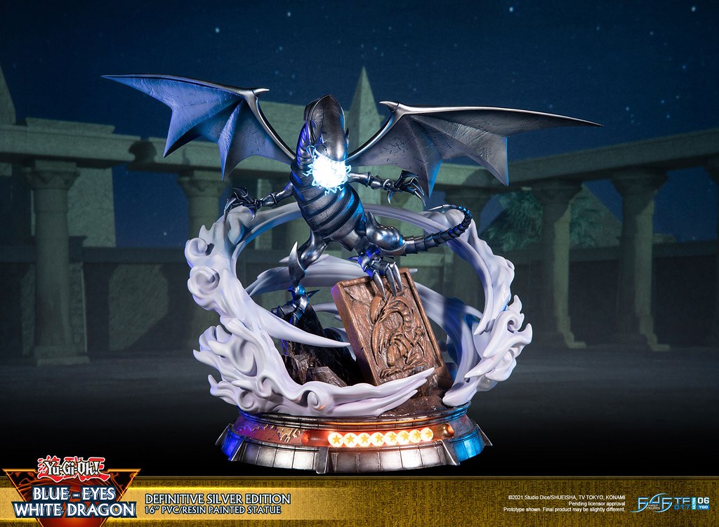 毀滅的噴射白光！First 4 Figures《遊戲王》青眼白龍PVC雕像白色