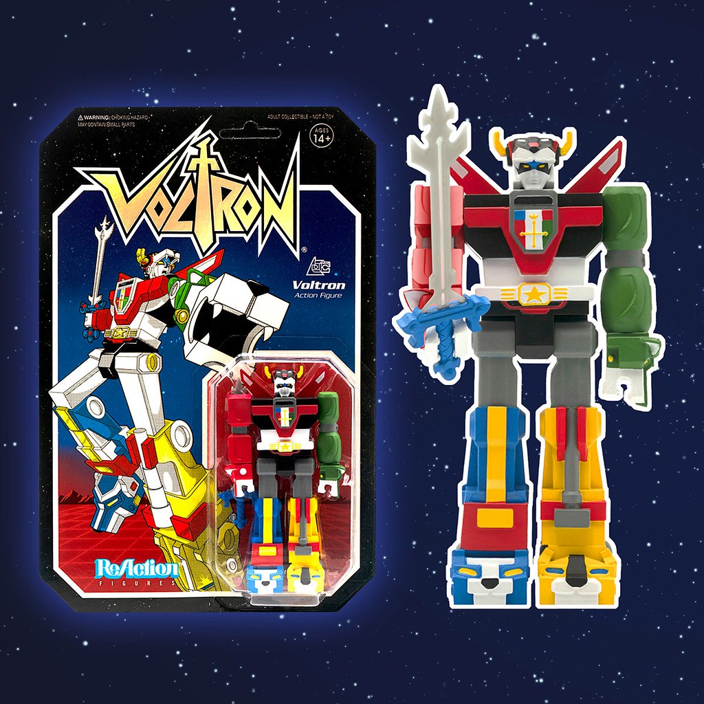 我來組成頭部！Super7 ReAction Figure 系列《聖戰士》Voltron 3.75 吋吊卡玩具