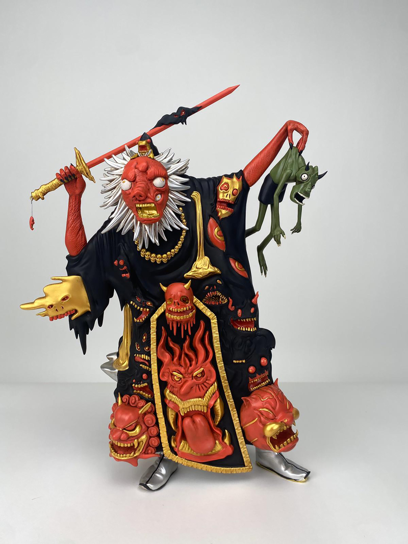 香港藝術家首次製作首辦模型  45cm《鬼王》幫你驅邪捉鬼
