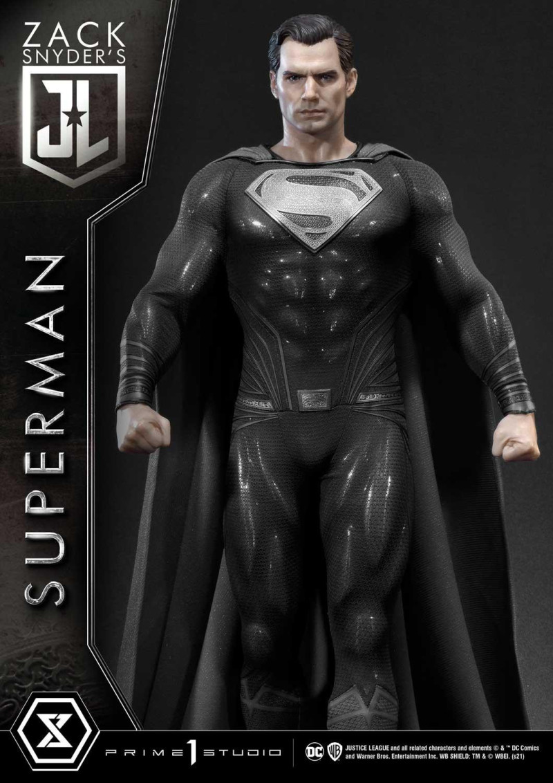 Prime 1 Studio《查克·史奈德之正義聯盟》超人 1/3比例限量全身雕像 黑色超人歸來！