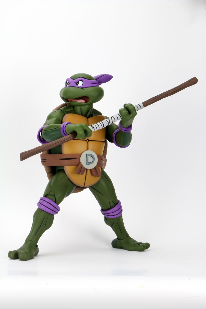 NECA《忍者龜(動畫版)》多納太羅(Donatello)1/4 比例可動人偶 情報公開!