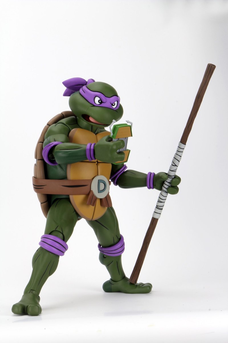 NECA《忍者龜(動畫版)》多納太羅(Donatello)1/4 比例可動人偶 情報公開!
