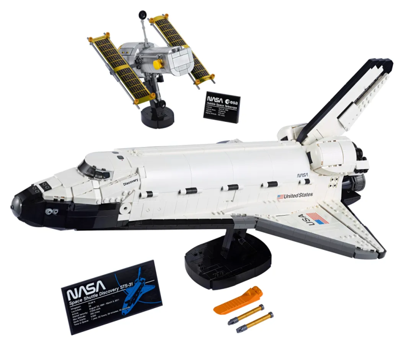 LEGO 10283 創意系列「NASA 發現號太空梭」（NASA Space Shuttle Discovery）還有「哈伯太空望遠鏡」！