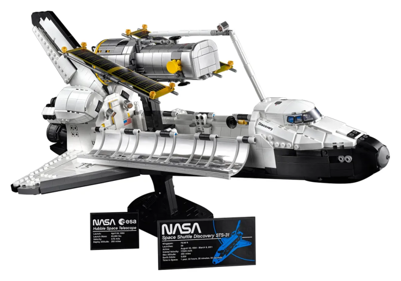 LEGO 10283 創意系列「NASA 發現號太空梭」（NASA Space Shuttle Discovery）還有「哈伯太空望遠鏡」！