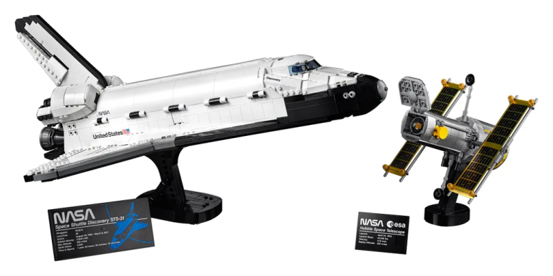 LEGO 10283 創意系列「NASA 發現號太空梭」（NASA Space Shuttle Discovery）還有「哈伯太空望遠鏡」！