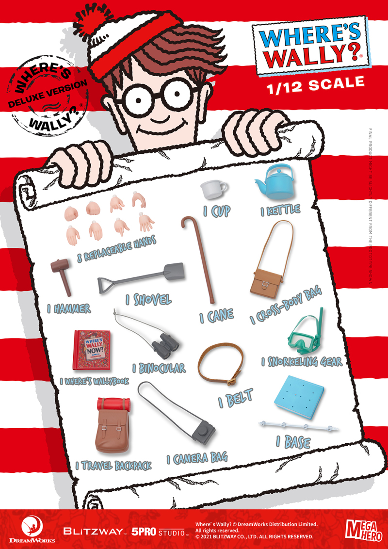 找我要張大眼！Blitzway × 5PRO STUDIO《威利在哪裡》MEGAHERO系列 1/12 可動人形