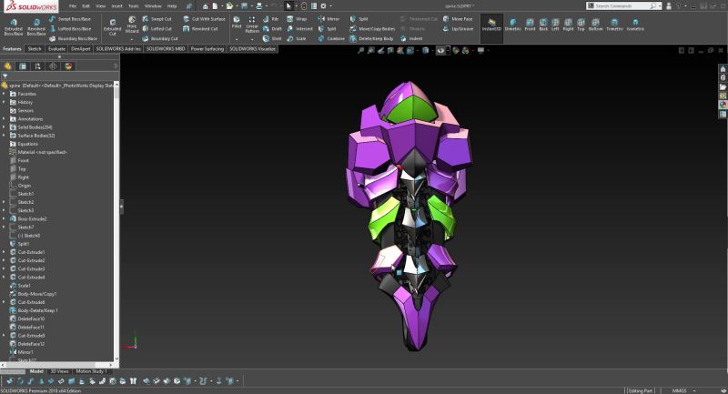 [自動變形]我從建模開始 3D打印做了這個自動變形暴喪頭像+1米高仿生初號機預告