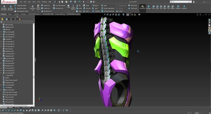 [自動變形]我從建模開始 3D打印做了這個自動變形暴喪頭像+1米高仿生初號機預告