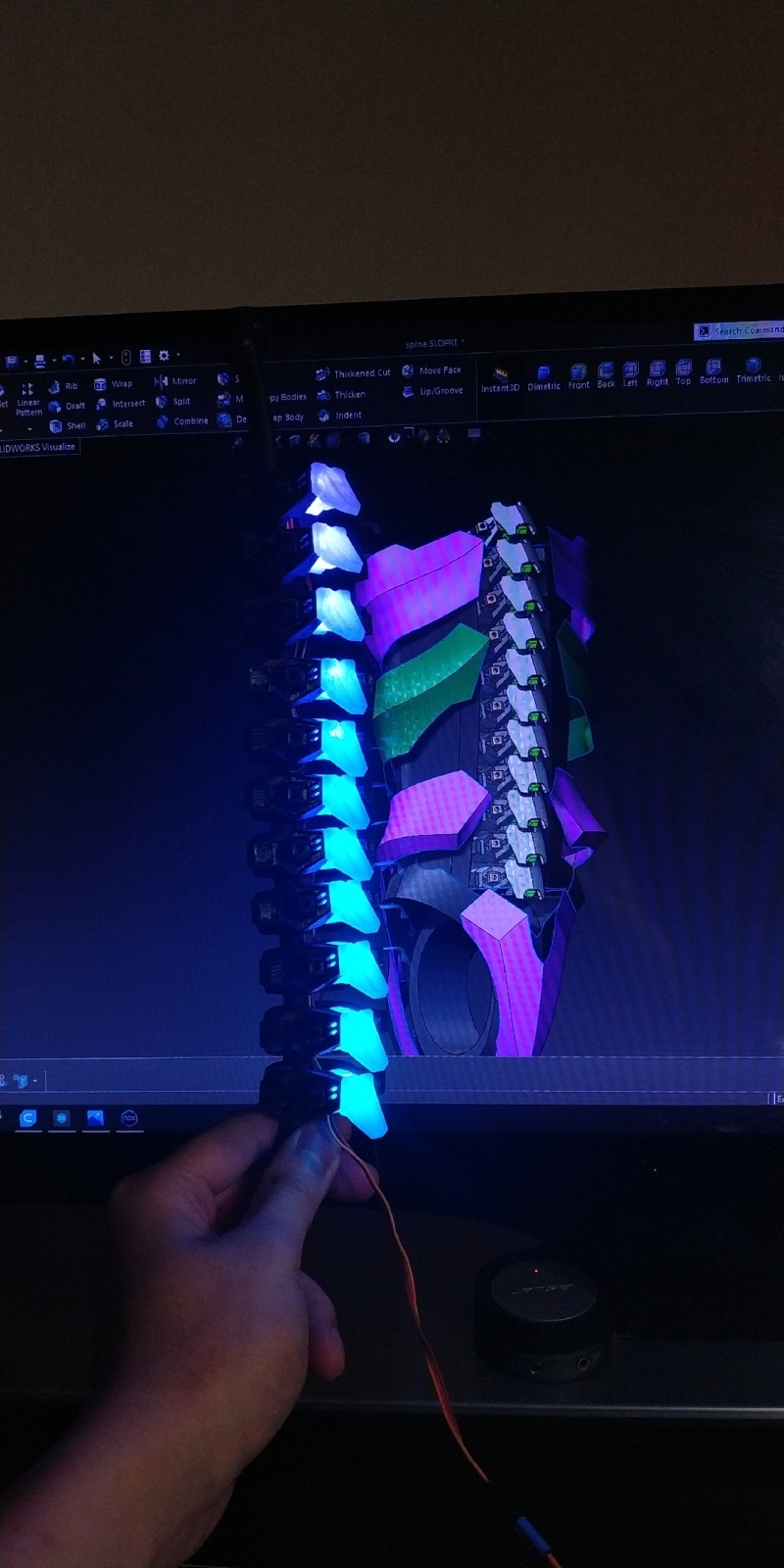 [自動變形]我從建模開始 3D打印做了這個自動變形暴喪頭像+1米高仿生初號機預告