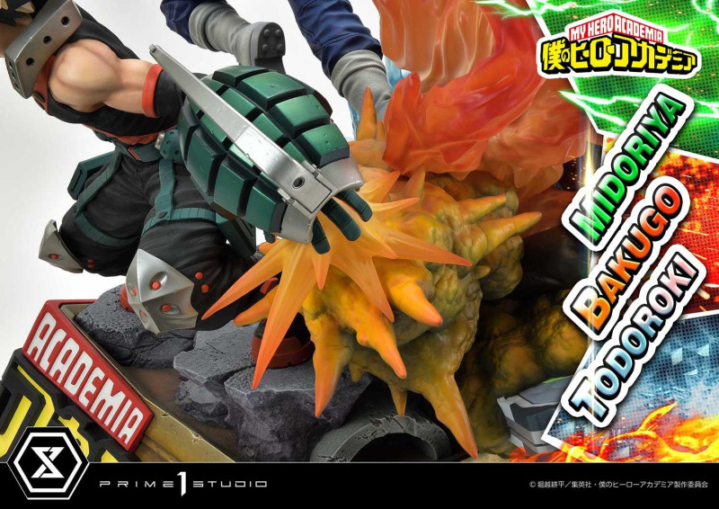 Prime 1 Studio《我的英雄學院》綠谷出久・爆豪勝己・轟焦凍 1/4 比例場景雕像 普通版/DX特典版 肩負未來的少年英雄、集結！