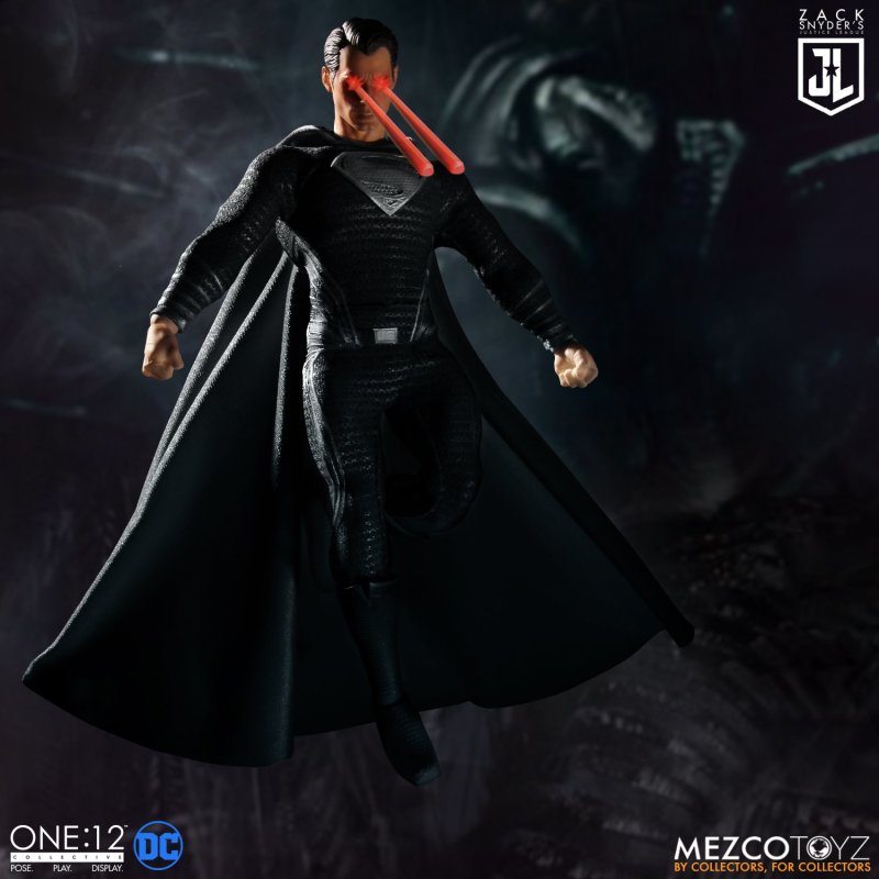 MEZCO TOYZ ONE:12 COLLECTIVE 系列「查克史奈德之正義聯盟豪華鋼鐵套裝」可動人偶 黑超人、閃電俠、蝙蝠俠參戰！