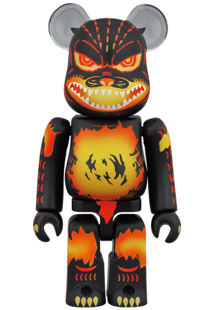 BE@RBRICK《哥吉拉vs戴斯特洛伊亞》哥吉拉（熔毀 Ver.）100％&amp;400％套裝組、1000％同步登場