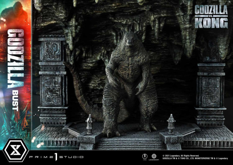 Prime 1 Studio《哥吉拉大戰金剛》史詩級「哥吉拉胸像」超魄力75公分 背藏巨獸古文明！