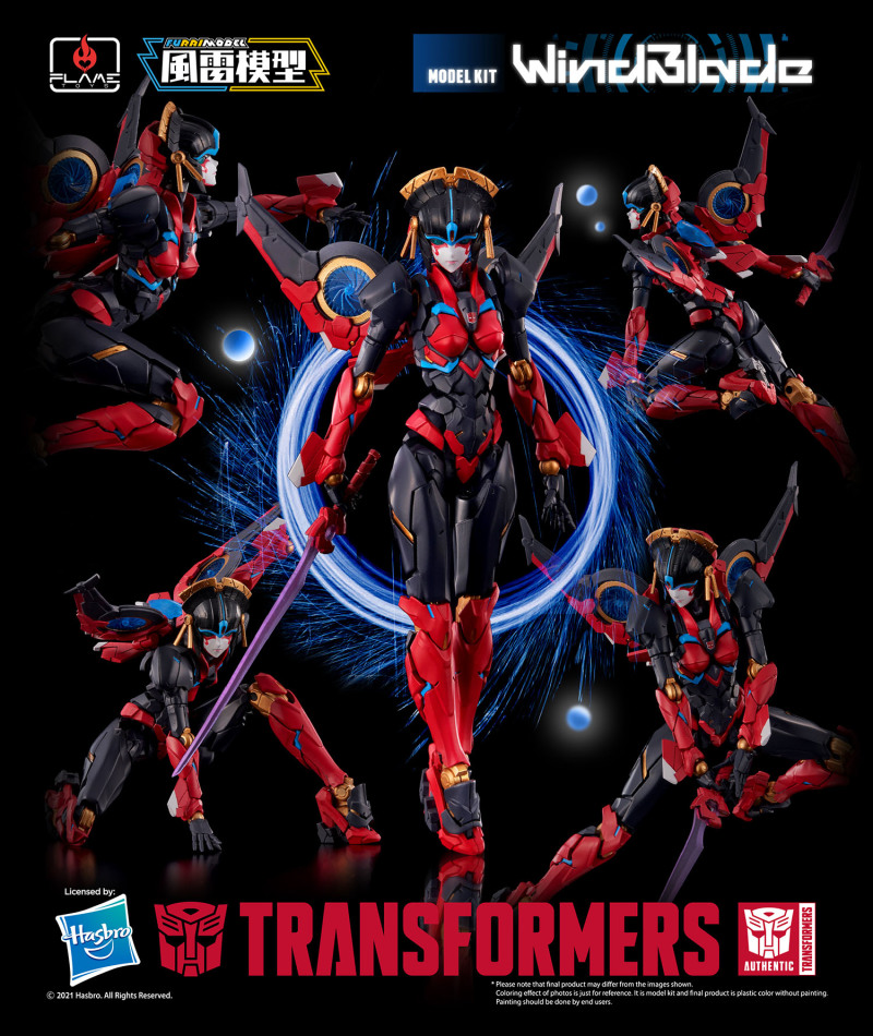 Flame Toys 風雷模型《變形金剛》風刃（Windblade）系列首款女性角色冷豔參戰！