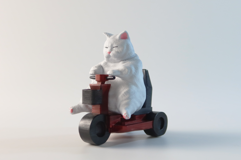 【原創作品】3D列印了胖貓 參