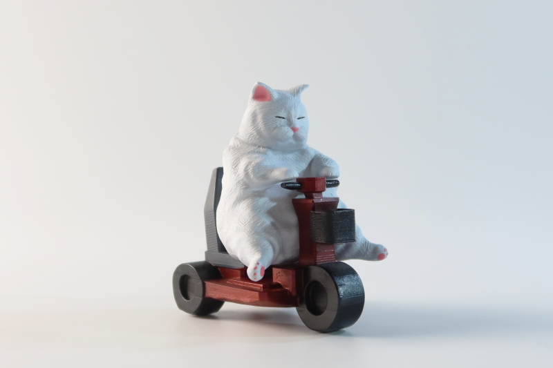 【原創作品】3D列印了胖貓 參